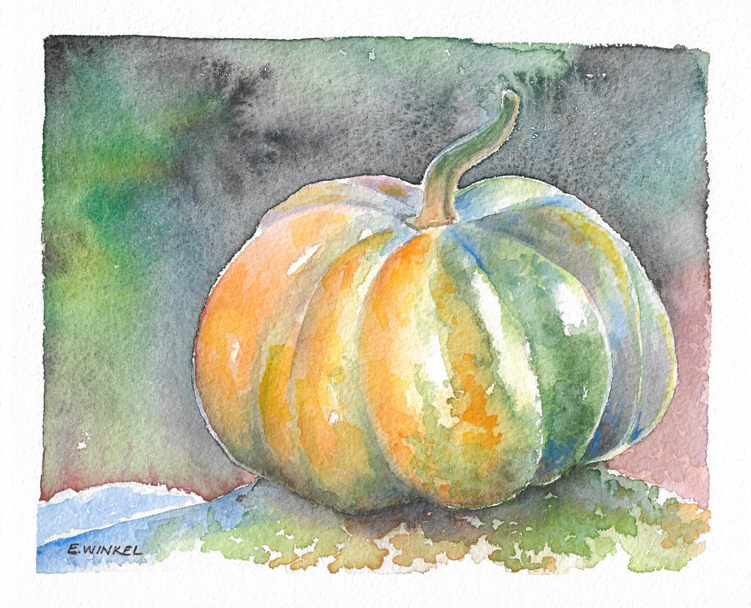 The Big Pumpkin- Fine Art Print 8x10in